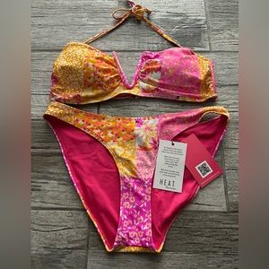 Heat bikini size large top and bottom